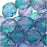 Czech Fire Polished Glass Beads 8mm Round Two Tone Purple/Blue (25 pcs)