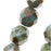 Czech Fire Polished Glass Beads 8mm Round Light Green Picasso Luster (1 Strand)