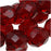 Czech Fire Polished Glass Beads 8mm Round Dark Ruby Red (25 pcs)