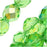 Czech Fire Polished Glass Beads 8mm Round Peridot AB (1 Strand)