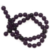 Czech Glass Druk Round Beads 6mm Dark Amethyst (50 pcs)