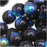 Czech Glass Druk Round Beads 6mm Jet AB (50 pcs)