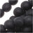 Czech Glass Druk Round Beads 6mm Matte Jet (50 pcs)