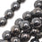 Czech Glass Druk Round Beads 8mm Hematite (1 Strand)