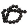 Czech Glass Druk Round Beads 8mm Jet Black (25 pcs)