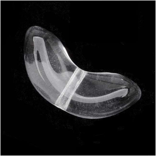 Czech Glass Beads Crystal Clear 15mm Angel Wings (1 Strand)