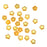 Czech Glass Beads Topaz AB Tiny Stars 6mm (25 pcs)