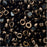 Czech Glass, Tri-Cut 6/0 Matubo Seed Beads, Jet Bronze Luster (8 Grams)