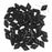 Czech Glass GemDuo, 2-Hole Diamond Shaped Beads 8x5mm, Jet Black (2.5" Tube)