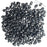 Czech Glass MiniDuo, 2-Hole Beads 2x4mm, Jet Hematite (2.5 Inch Tube)