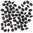 SuperDuo 2-Hole Czech Glass Beads, Matte Jet, 2x5mm, 8g Tube