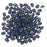 SuperDuo 2-Hole Czech Glass Beads, Opaque Blue Picasso, 2x5mm, 8g Tube