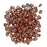 SuperDuo 2-Hole Czech Glass Beads, Opaque Red/Bronze Luster, 2x5mm, 8g Tube