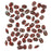 SuperDuo 2-Hole Czech Glass Beads, Opaque Red Picasso, 2x5mm, 8g Tube