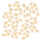 SuperDuo 2-Hole Czech Glass Beads, Opaque Luster Champagne, 2x5mm, 8g Tube