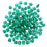 SuperDuo 2-Hole Czech Glass Beads, Emerald Green, 2x5mm, 8g Tube