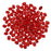 SuperDuo 2-Hole Czech Glass Beads, Siam Ruby, 2x5mm, 8g Tube