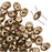SuperDuo 2-Hole Czech Glass Beads, Bronze, 2x5mm, 8g Tube