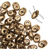 SuperDuo 2-Hole Czech Glass Beads, Bronze, 2x5mm, 8g Tube