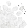 SuperDuo 2-Hole Czech Glass Beads, Matte Crystal, 2x5mm, 8g Tube