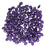 SuperDuo 2-Hole Czech Glass Beads, Metallic Purple Suede, 2x5mm, 8g Tube