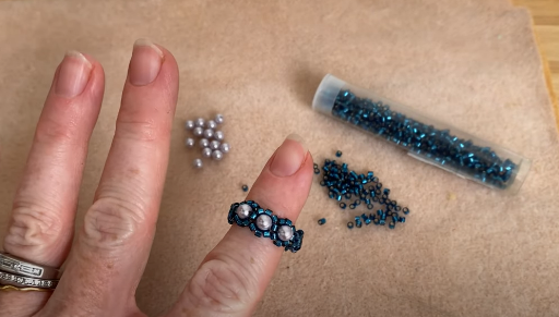 Bead Weaving Stitches for the Trio Beaded Ring
