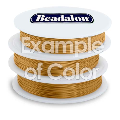 Beadalon Wire Satin Gold 19 Strand .018 Inch / 30Ft