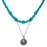 Blue Thistles Necklace