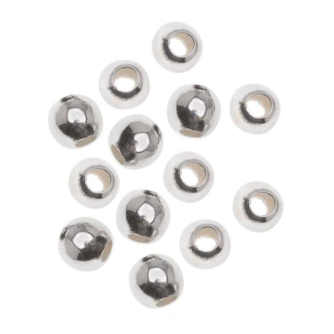 Sterling Silver Seamless Round Beads 3mm (20 pcs)