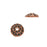 Bead Cap, Hammertone 7.5mm, Antiqued Copper Plated, By TierraCast (2 Pieces)
