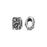 Metal Bead, Jardin Barrel 7.5mm, Antiqued Silver Plated, By TierraCast (2 Pieces)