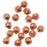 Real Copper Fluted Round Metal Beads 3.2mm (50 pcs)