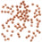 Real Copper Fluted Round Metal Beads 3.2mm (50 pcs)