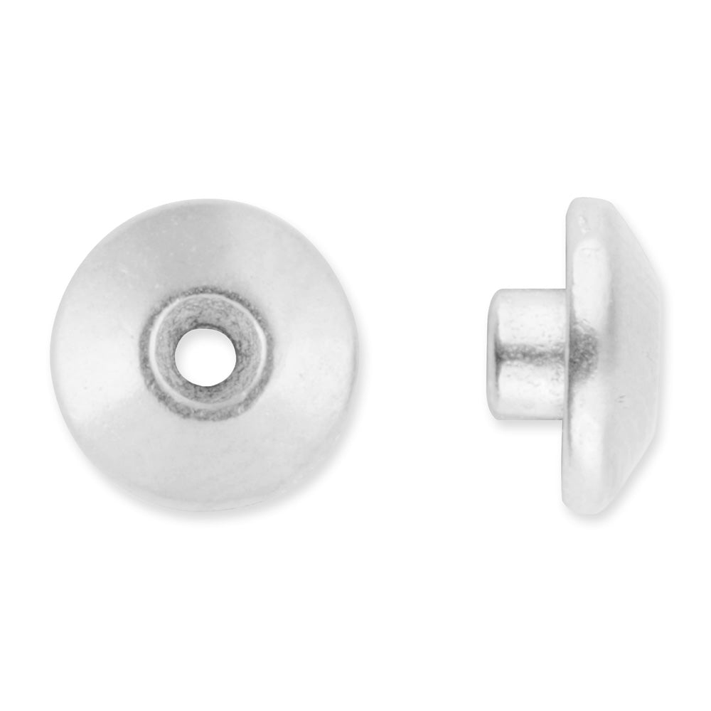 Bead Aligner, Classic Style 8mm, White Bronze Plated, by TierraCast (8 Pieces)
