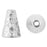 Metal Bead, Tall Hammered Cone 12.5mm, White Bronze Plated, by TierraCast (2 Pieces)