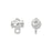 Metal Bead, Hammered Round 9.5x13mm, White Bronze Plated, by TierraCast (2 Pieces)