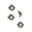 TierraCast Fine Silver Plated Pewter Leaf Bead Caps 5.7mm (4 Pieces)