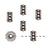 TierraCast Fine Silver Plated Pewter Rococo Rondelle Beads 6mm (6 Pieces)