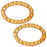 TierraCast Real 22K Gold Plated Pewter Oval 18mm Connector Link Ring (2 Pieces)