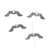 TierraCast Fine Silver Plated Pewter Angel Wing Beads 14mm (4 Pieces)