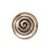 TierraCast Real Silver Plated Pewter Spiral Round Disc Beads 7.8mm (4 Pieces)