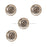 TierraCast Real Silver Plated Pewter Spiral Round Disc Beads 7.8mm (4 Pieces)