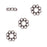TierraCast Fine Silver Plated Pewter Daisy Spacer Beads 7.5mm (4 Pieces)