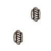 TierraCast Fine Silver Plated Pewter Coil Edge Spacer Beads 5mm (10 Pieces)