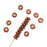 TierraCast Copper Plated Pewter Nugget Heishe Beads 5mm (20 Pieces)