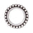 TierraCast Silver Plated Pewter Round 14mm Bead Frame Fits Austrian Crystal (2 Pieces)
