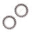 TierraCast Silver Plated Pewter Round 14mm Bead Frame Fits Austrian Crystal (2 Pieces)