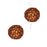 TierraCast Copper Plated Pewter Round Floral Beads 7.8mm (2 Pieces)