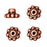 TierraCast Copper Plated Pewter Bead Aligners 5mm (4 pcs)