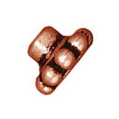 TierraCast Copper Plated Pewter Bead Aligners 5mm (4 pcs)